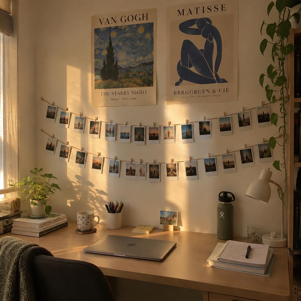 Poster wall shared by @riverun.k